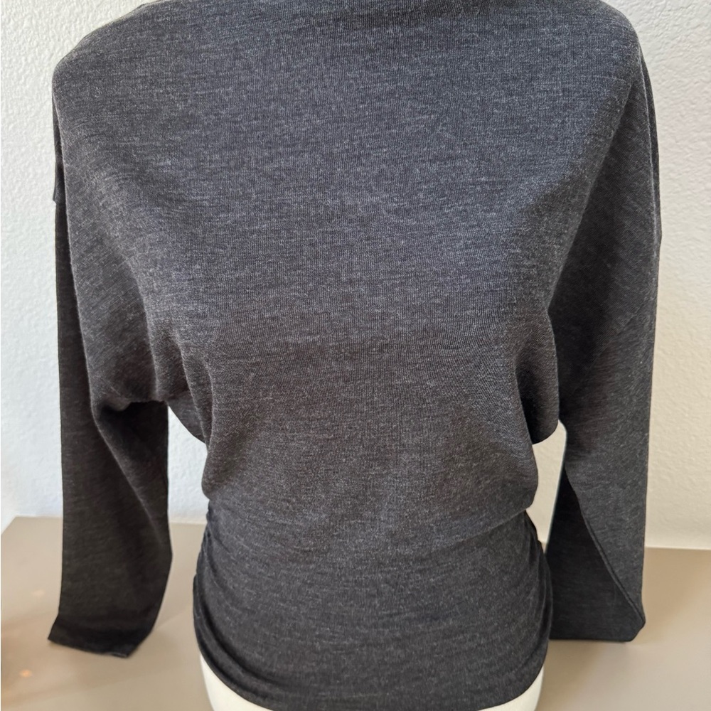 Vince Charcoal Long Sleeve Top